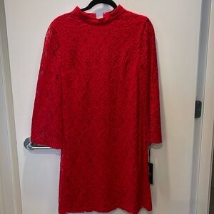 NWT - Never worn - Karl Lagerfeld Red Lace Dress - Mid Length Size 10